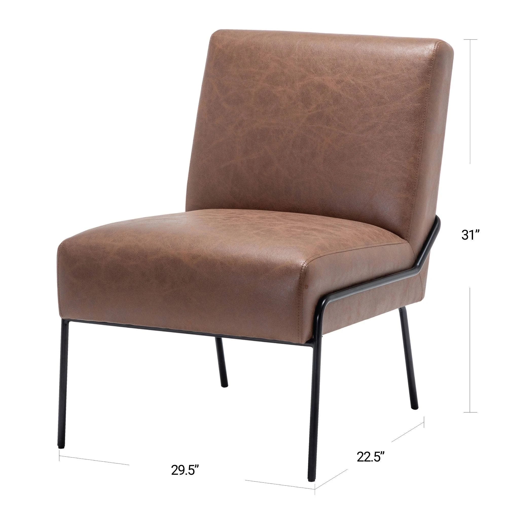 Grey Pintuck Armless Accent Chair X858