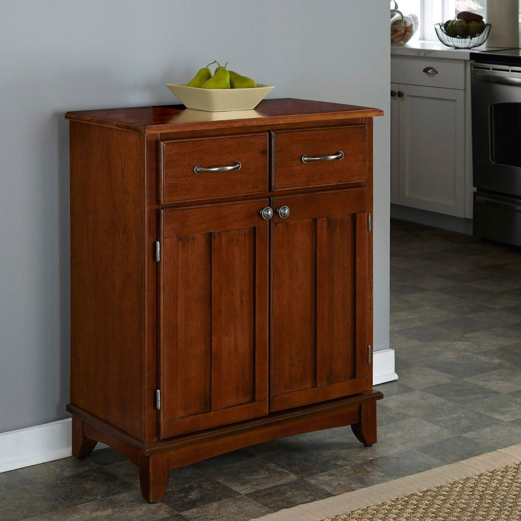 Black Buffet with Cherry Wood Top T78520