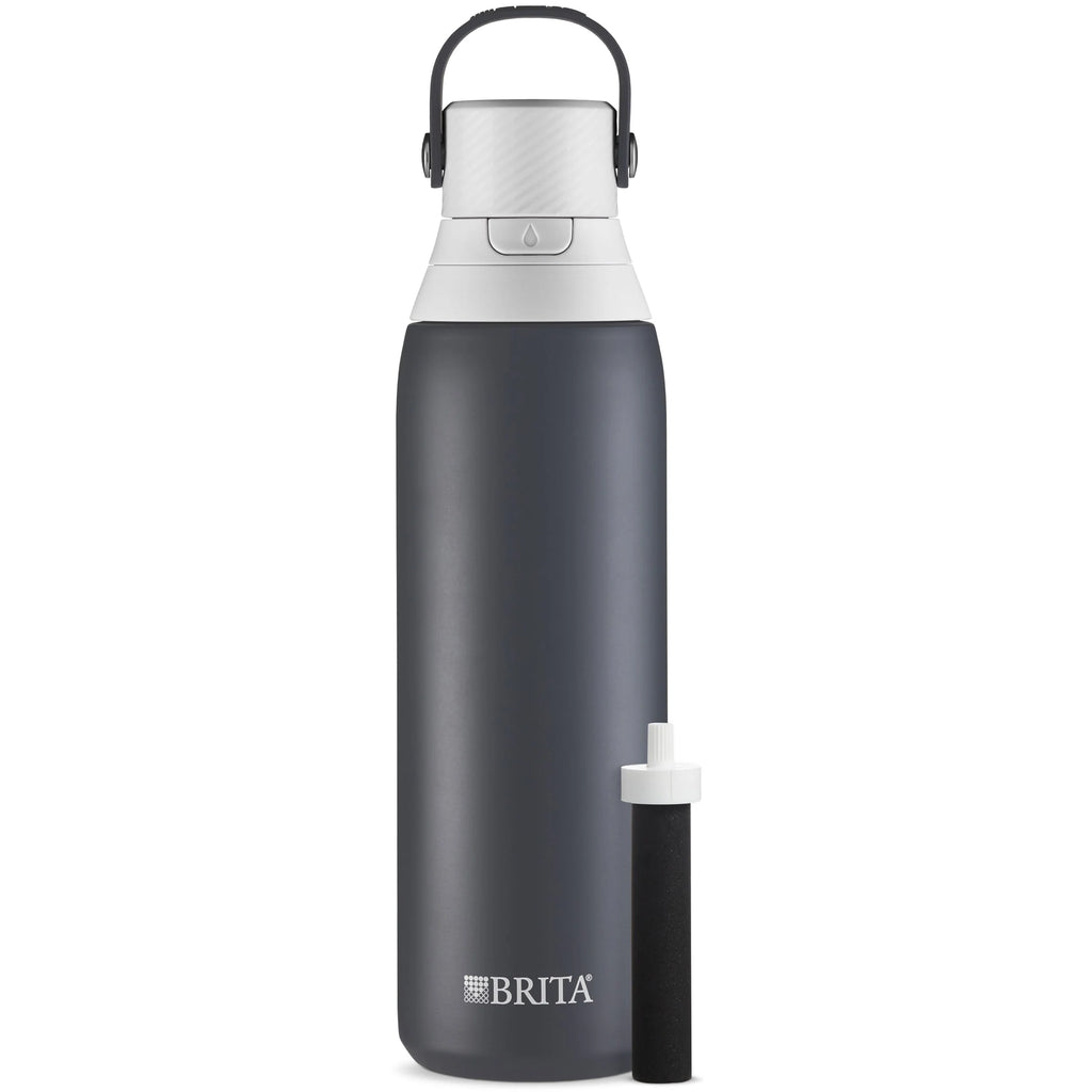 20 oz Stainless Steel Insulated Water Bottle with Straw W74875