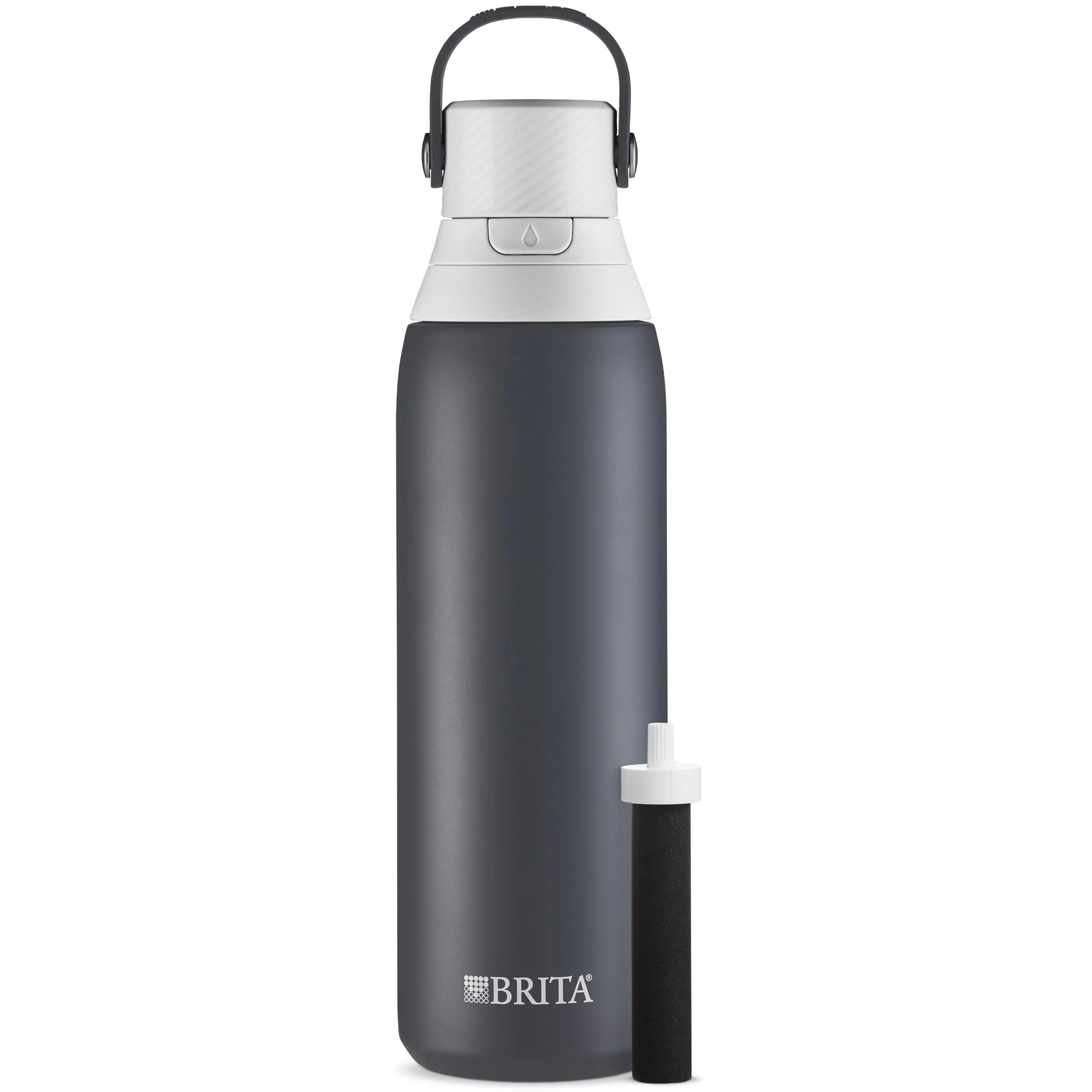 20 oz Stainless Steel Insulated Water Bottle with Straw W74875