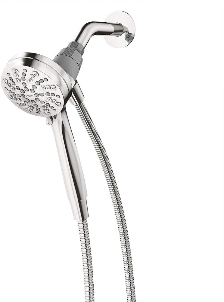 Chrome Handheld/Rain Shower Head and Six-Function Handheld Showerhead X73341