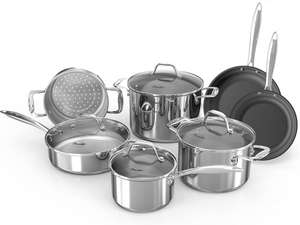 11pc Stainless Steel Cookware Set Z1005