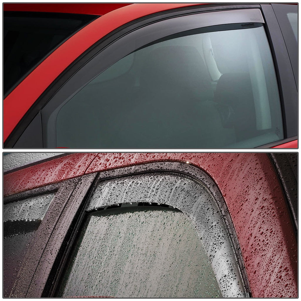 2pcs Dark Smoke Window Visor Deflector Rain Guard K193872