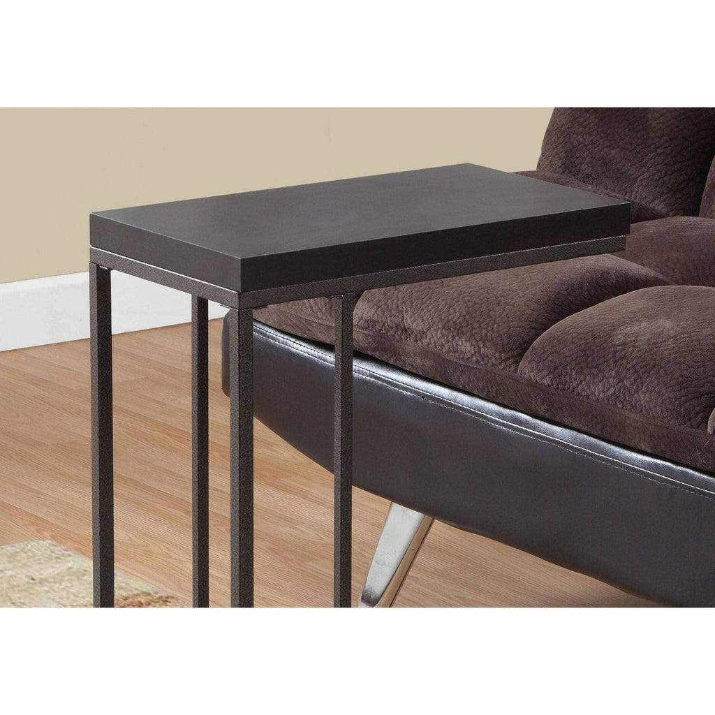 Cappuccino Brown and Black Rectangular Accent Table G955
