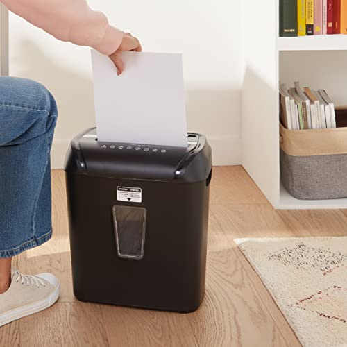 12 Sheet Cross Cut Paper Shredder with 4.8 Gallon Bin, Black G319526