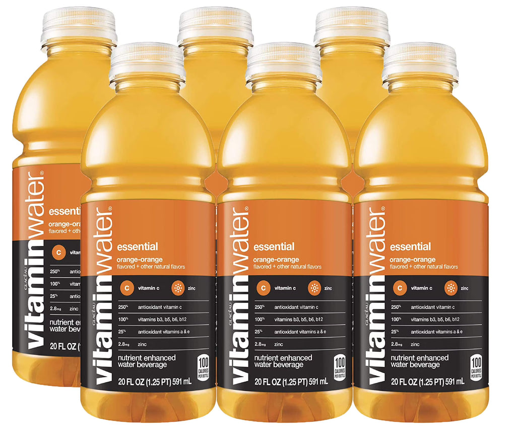 Orange Electrolyte Enhanced Bottled Water, 20-Ounce (Pack Of 6) F18153