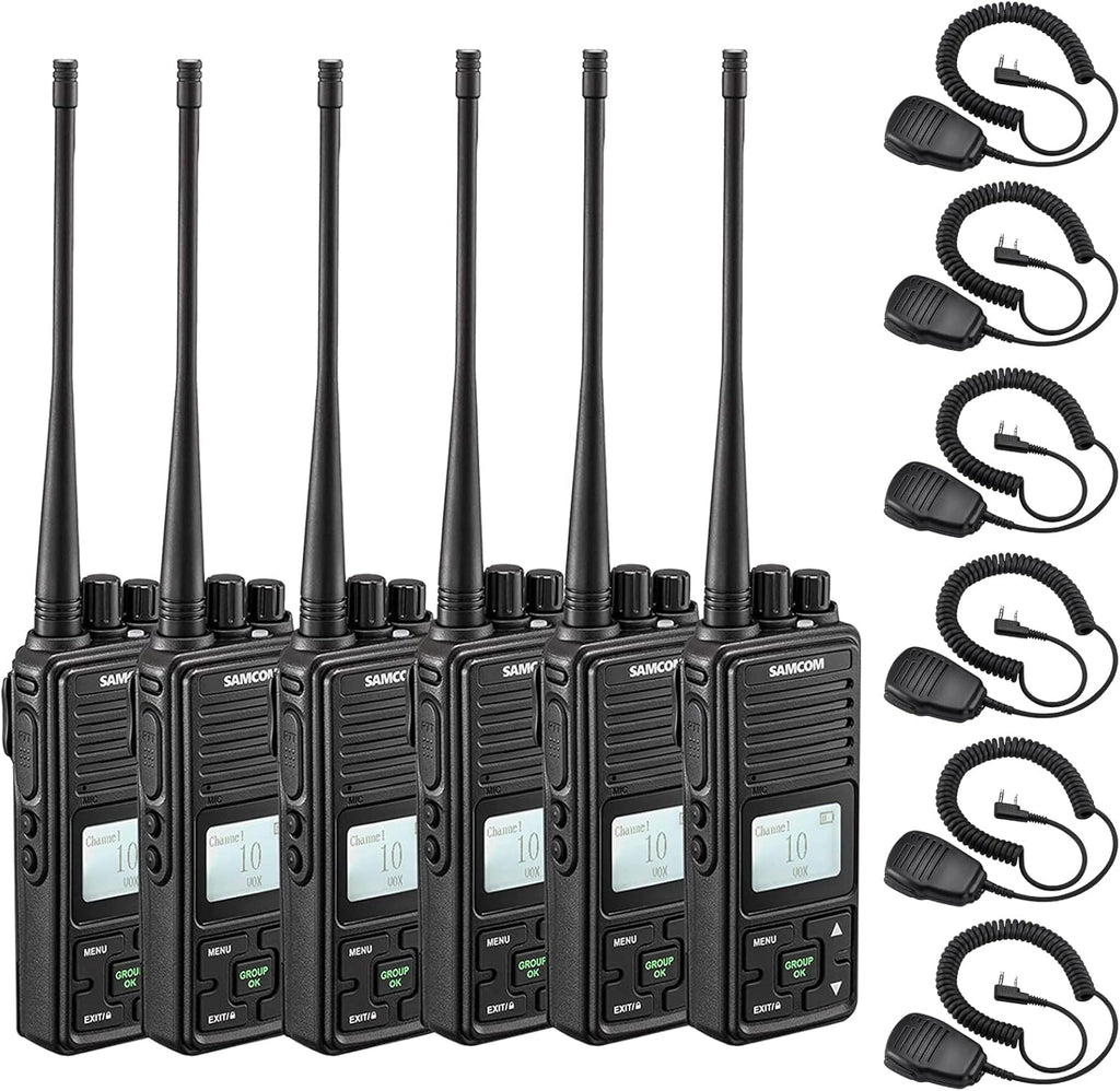 2 Pack 2 Way Radio 3000mAh Rechargeable UHF Walkie Talkie P118962