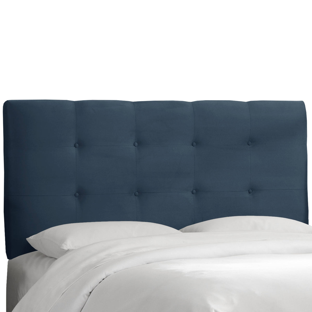 Navy Tufted California King Panel Headboard A9283