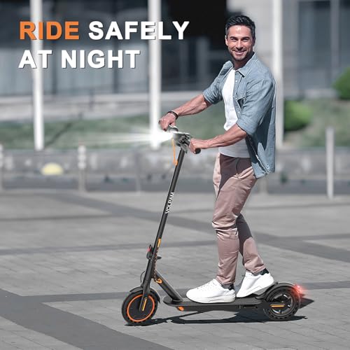 Electric Scooter, 350W, 8.5" Tires, 12 Miles Range, 16Mph, Folding E-Scooter with Dual Braking Q942
