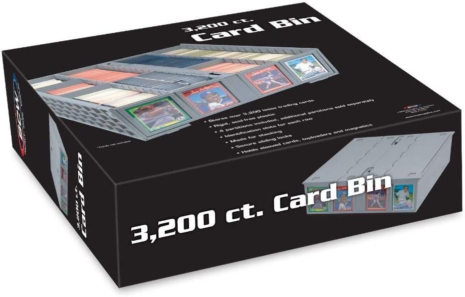 Gray Collectible Card Bin G475