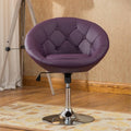 Purple Tufted Tilt Swivel Chair A3604