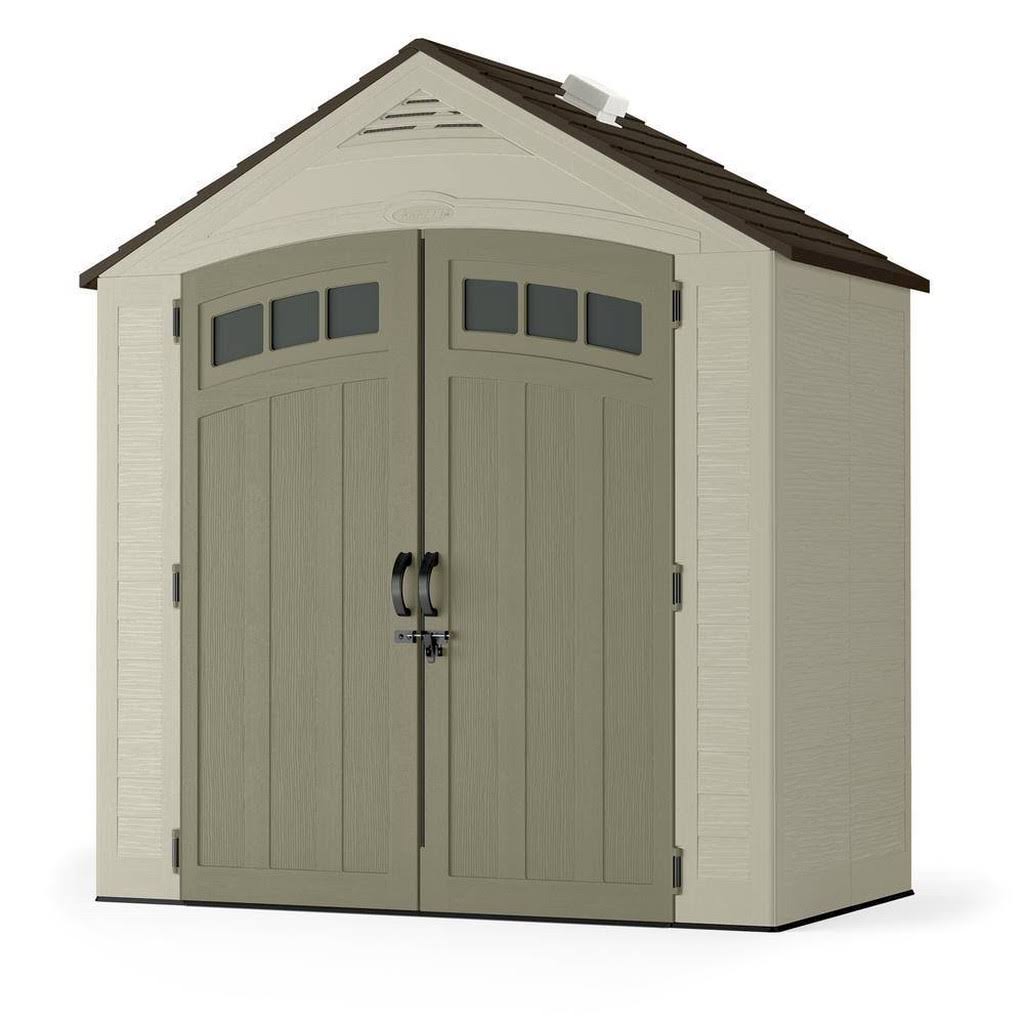 7 ft. 4 in. x 4 ft. 1 in. Resin Storage Shed R575