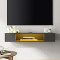 Black Floating TV Stand with Storage Space L2670