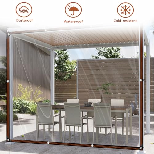 Clear Waterproof 20x20ft Heavy Duty Tarpaulin with Grommets T459