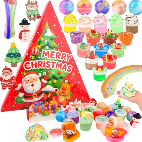 Christmas Slime Advent Calendar with 20 Slimes & Xmas Charms O249929