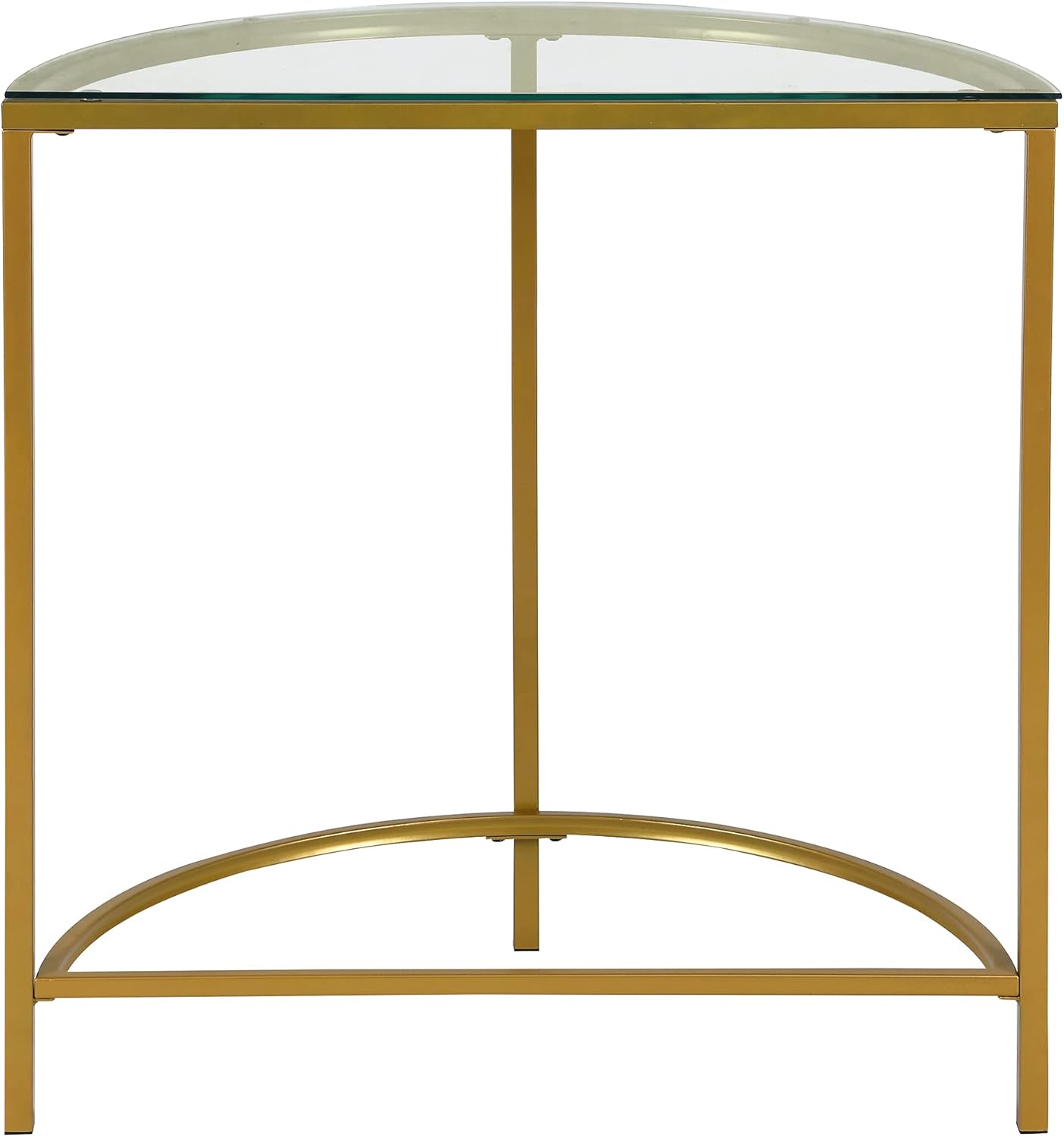 Gold Half Round Console Table Z457