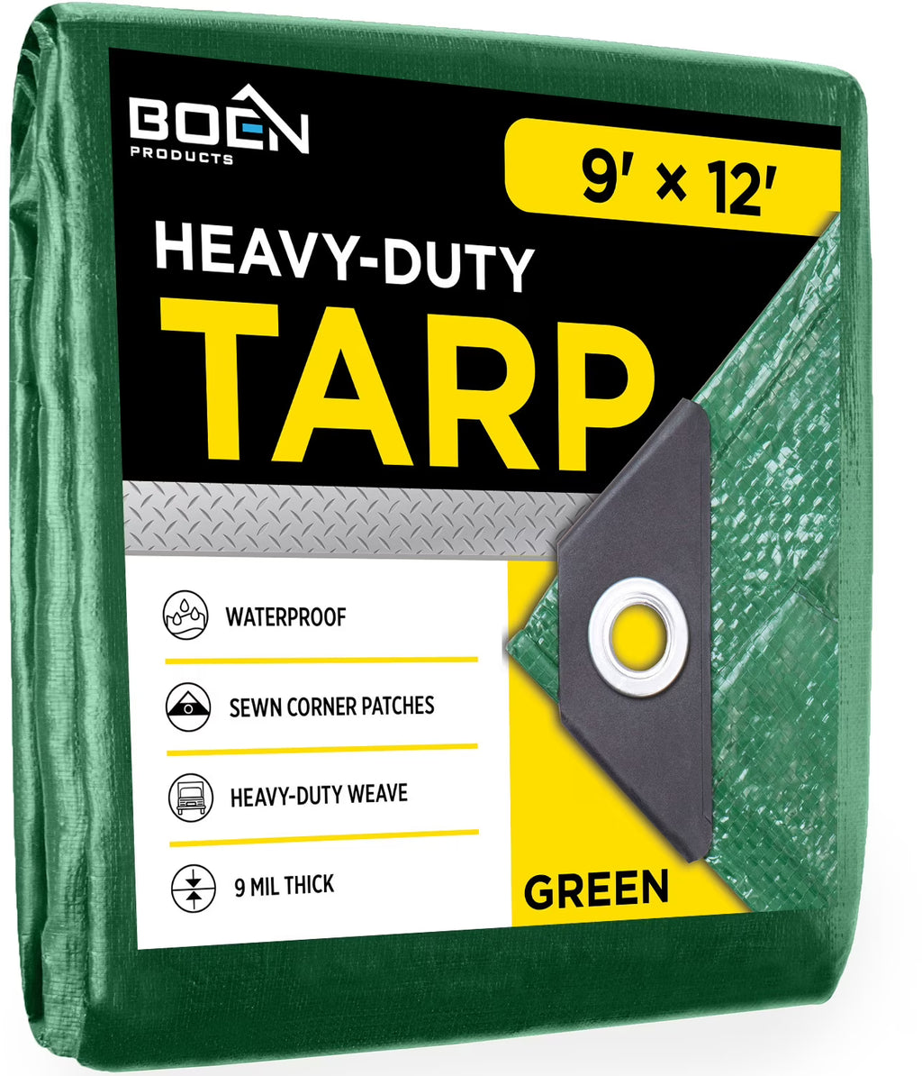 9 x 12 Green Tarp E9785