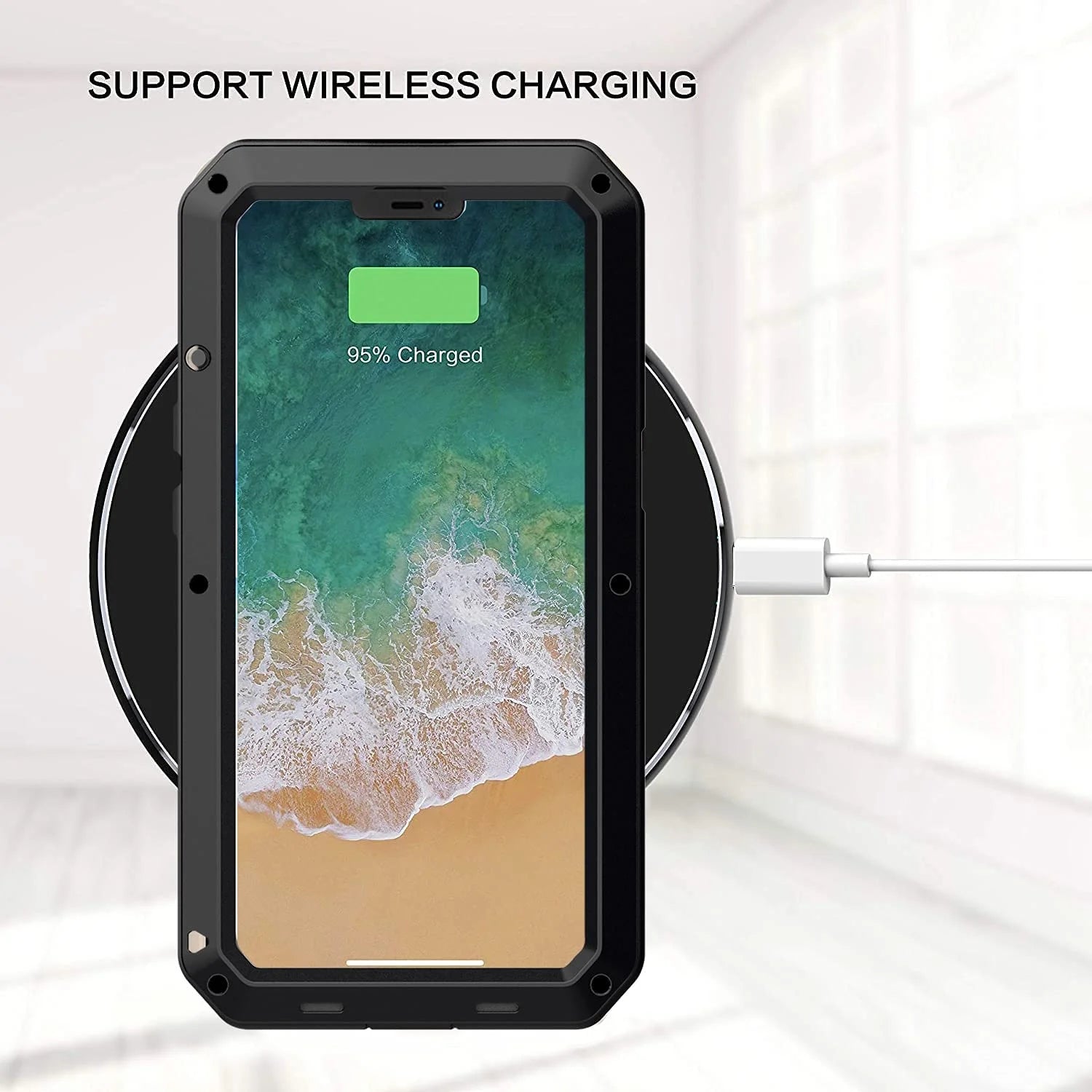 Black Aluminum Heavy Duty iPhone 12 Pro Max Case U640
