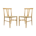 Natural Woven Rattan Dining Chair Set of 2 P2765