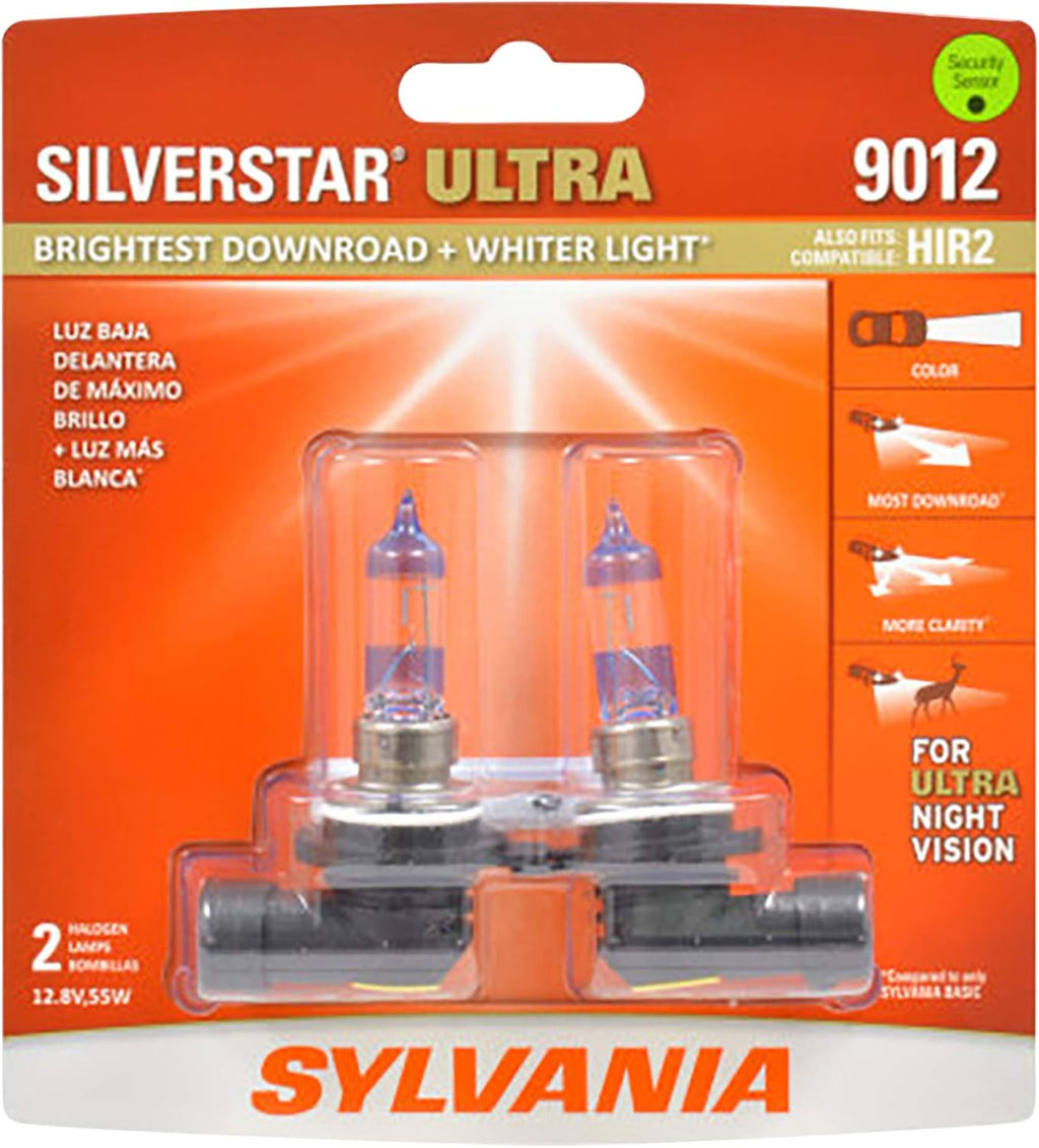 9012 SilverStar Ultra Halogen Headlight Bulb High Beam Low Beam Fog Replacement Bulb (Contains 2 Bulbs) Q3100