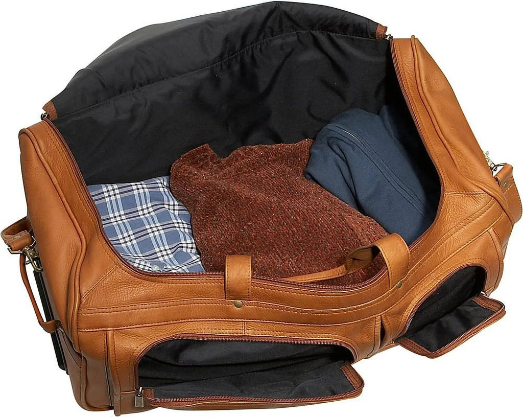Tan Rolling Duffel T378