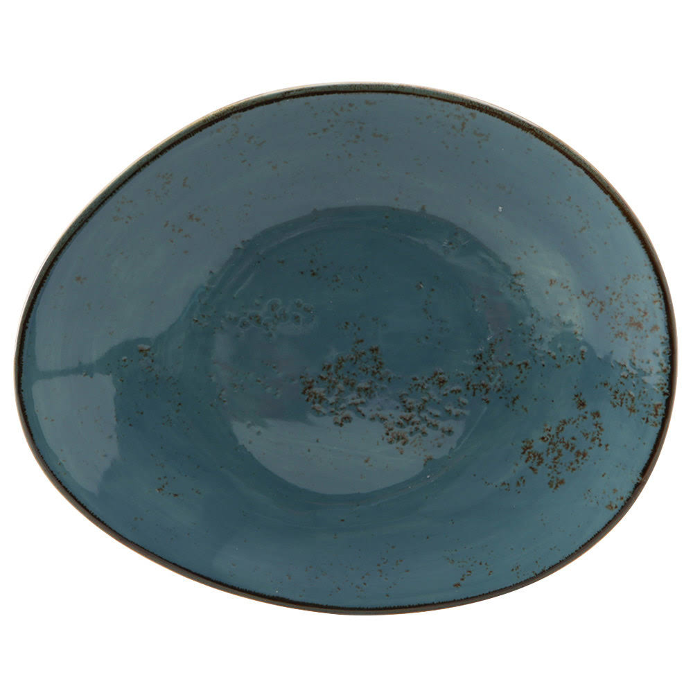Azure 12x22 x 9 3/4x22 China Ellipse Plate - 12/Case P9669