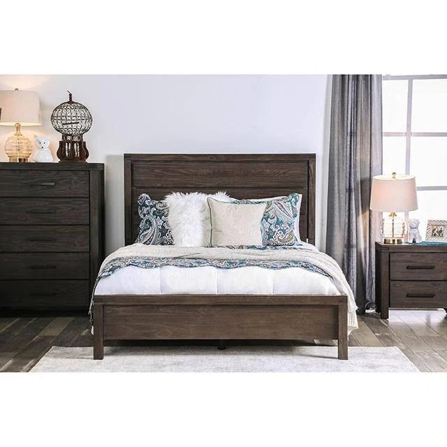 Rustic Brown King Bed O258195