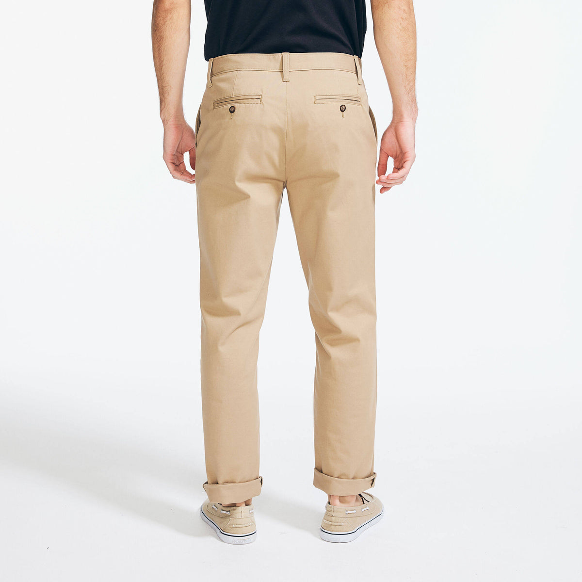 Men's Classic Fit Wrinkle-Resistant Deck Pant Khaki Beach, 34x34 G2902