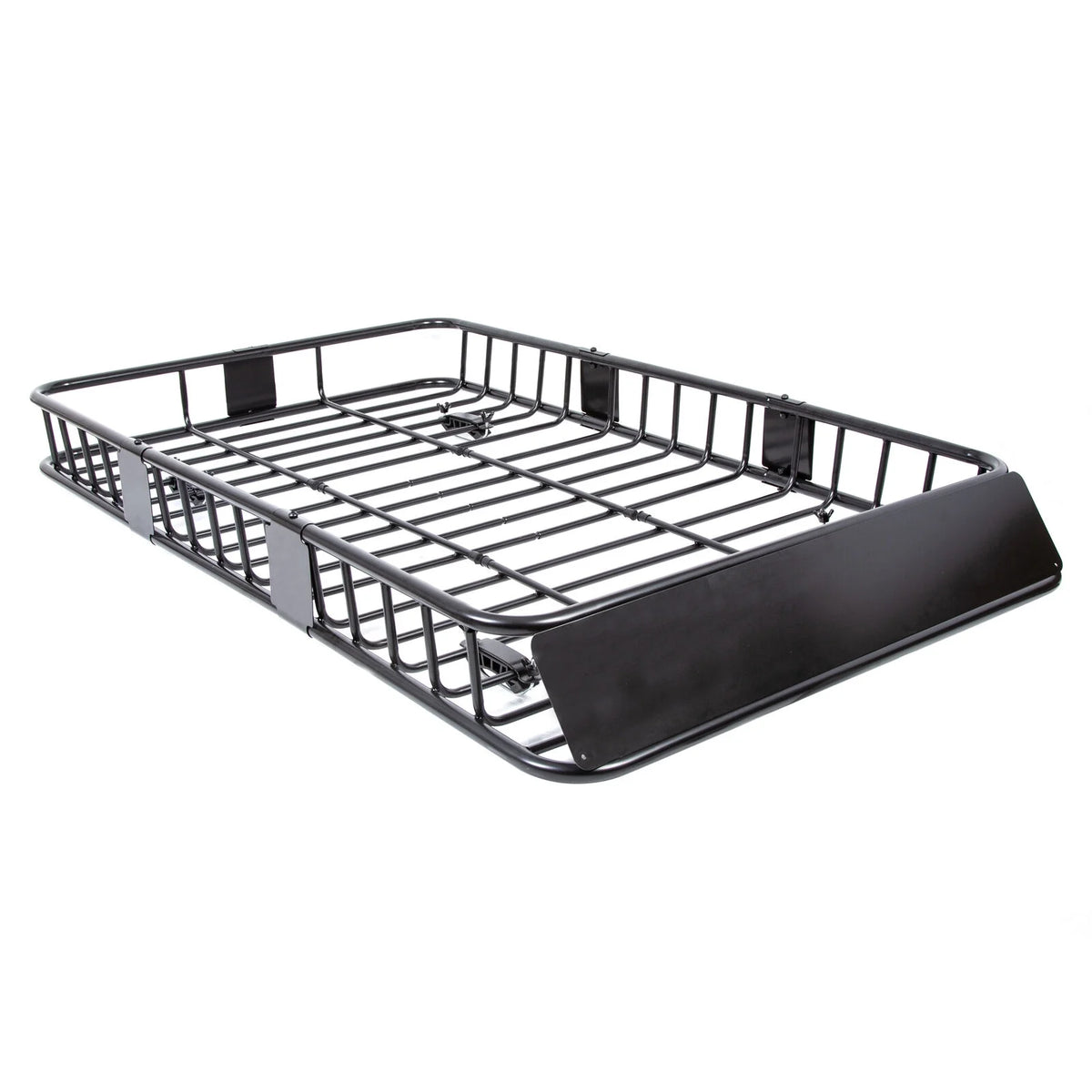 Black Roof Rack Cargo Carrier with Extension Luggage Basket V45522