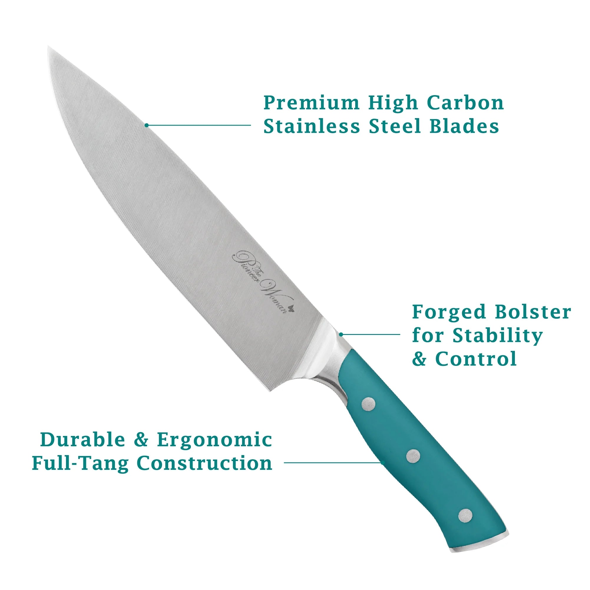 14-Piece Stainless Steel Knife Block Set J95834