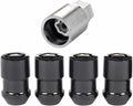 Black Cone Seat Wheel Lock Nut Set, 1/2-20, Dual Hex, Pack of 2 G89538