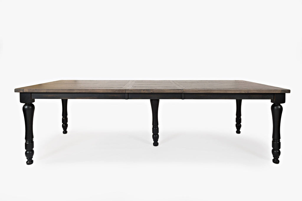Vintage Black Rectangle Ext Table Q76239