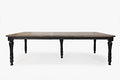 Vintage Black Rectangle Ext Table Q76239