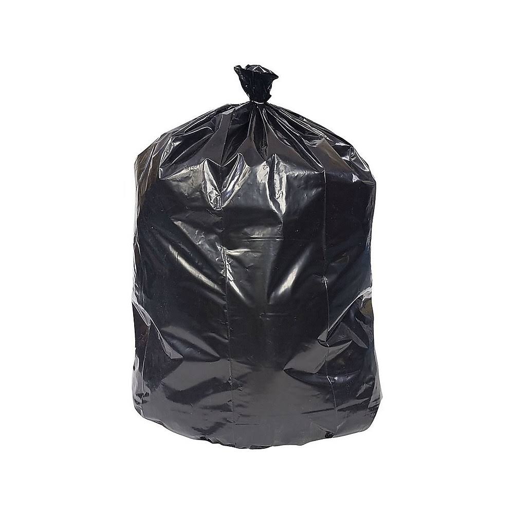 40-45 gal. Low Density 1.3 mil Black Trash Bags 100/Carton N2085