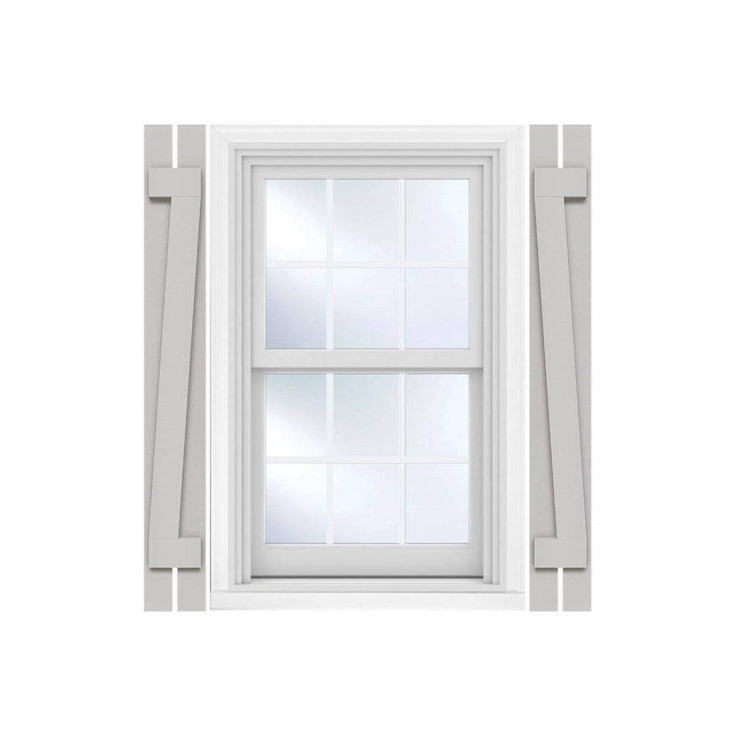 Rustic Faux Wood Shutters (Per Pair) O92183