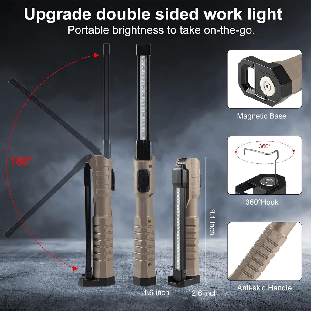 Rechargeable Foldable LED Work Light with Magnetic Base N6232