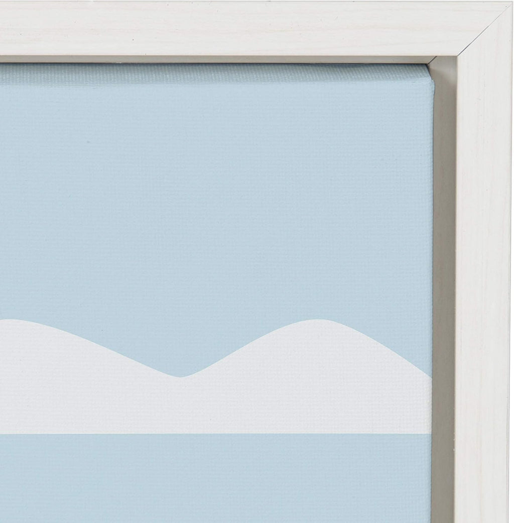 Framed Canvas Wall Art, 23x33 White N72561