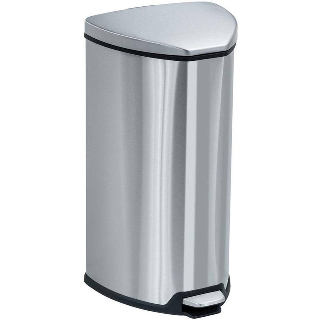 Stainless Steel Trash Can with Flip Lid and Foot Pedal P3608
