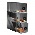 Mosaic Narrow 3 Drawers Bakery Display Case Black Matte E2662