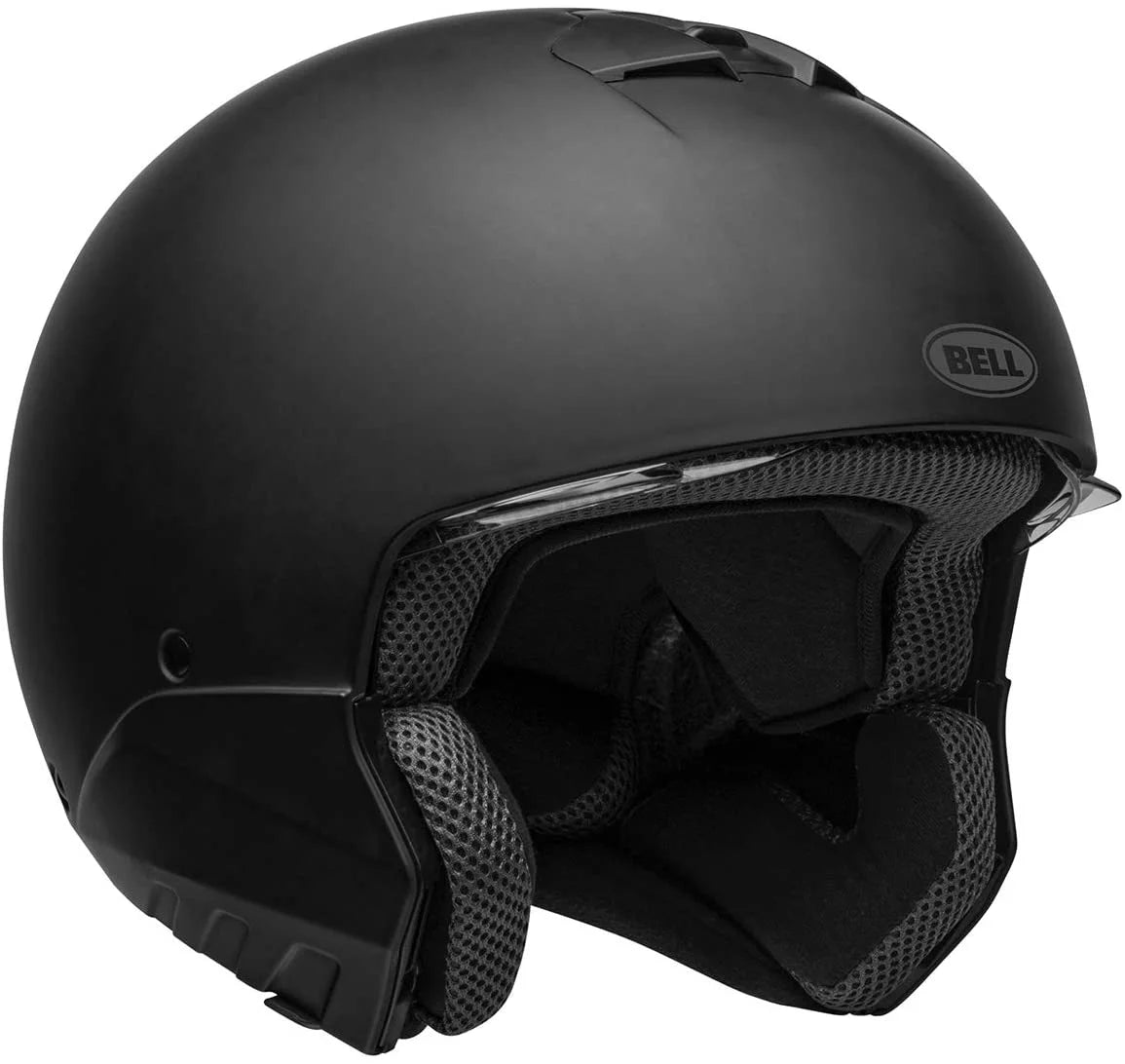 2 in 1 Motorcycle Helmet Matte Black with Gray XX-Large Q256960