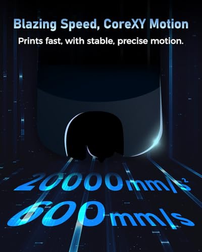 3D Printer, CoreXY High-Speed Printer with Auto Leveling, Direct Drive Extruder, 220×220×220mm Build Volume R39454