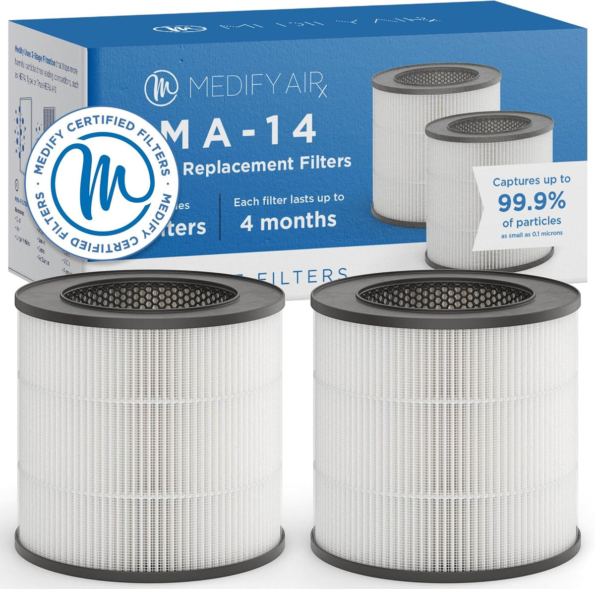 Replacement Filter 2-Pack with H13 HEPA and Activated Carbon U18171