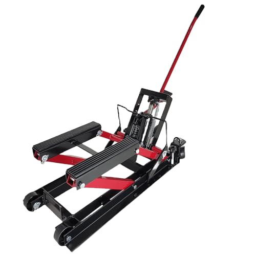 1500 LBS Hydraulic Motorcycle Lift Jack with Wheels T99883