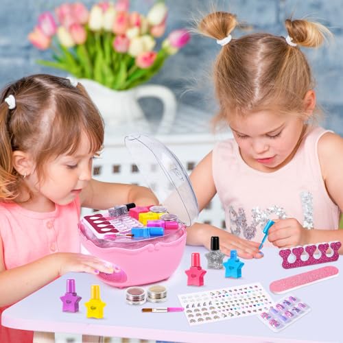 Nail Polish Kit with Pink Nail Dryer P60432