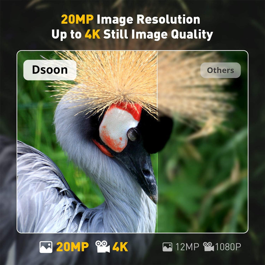 4K 20MP Dual Lens Trail Camera with Night Vision L949