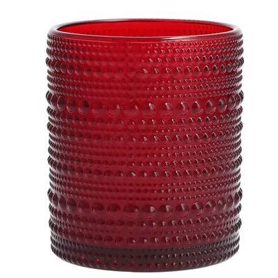 10 oz. Red Drinking Glass L4703