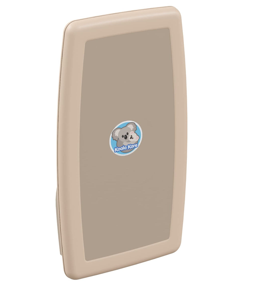 Beige Vertical Surface-Mounted Baby Changing Station-Table O747
