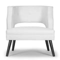 28x22 Wide Tufted Linen Armchair B892