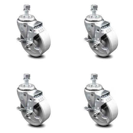 Semi Steel Swivel Caster with Top Lock Brake I90304