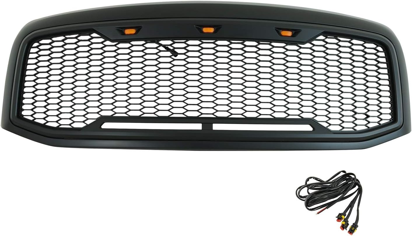 Matte Black ABS LED Mesh Grille U89395